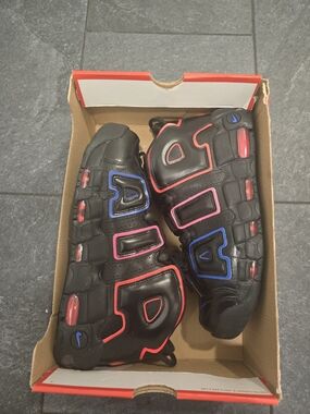 Nike Air More Uptempo Electric Black Blue Pink Sneaker FD0729-001